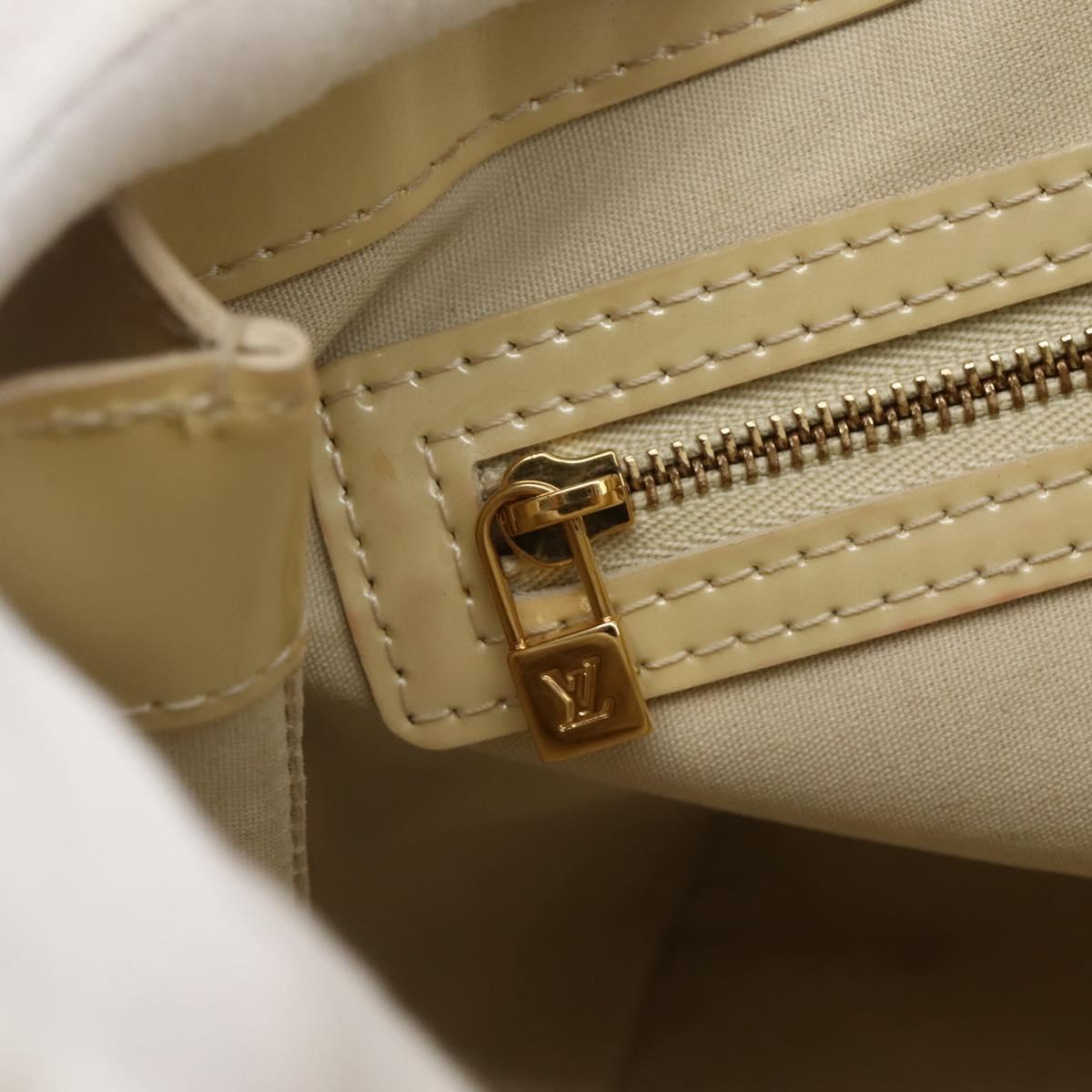 LOUIS VUITTON Monogram Vernis Wilshire PM Hand Bag Broncorail M91452 Auth gh956