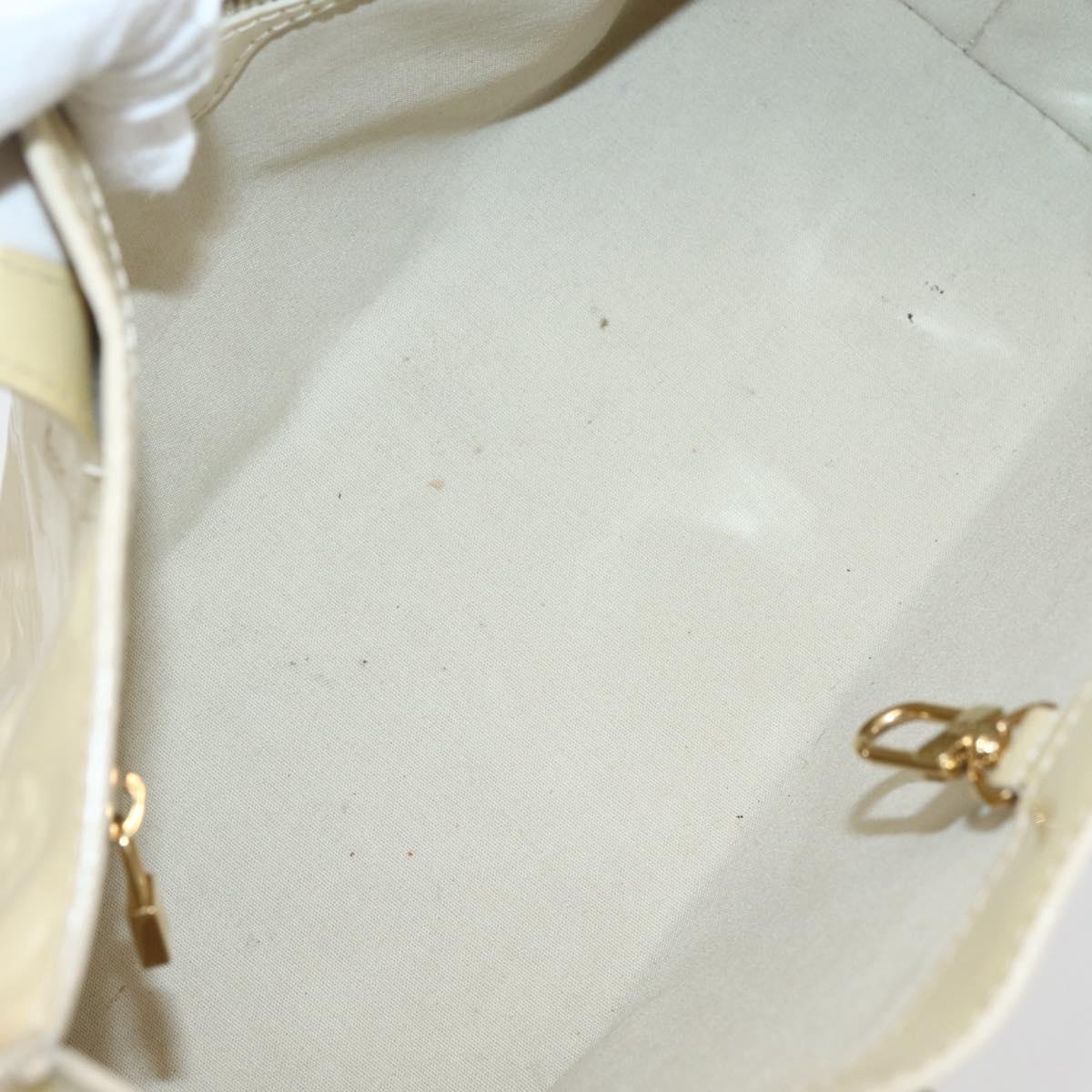 LOUIS VUITTON Monogram Vernis Wilshire PM Hand Bag Broncorail M91452 Auth gh956