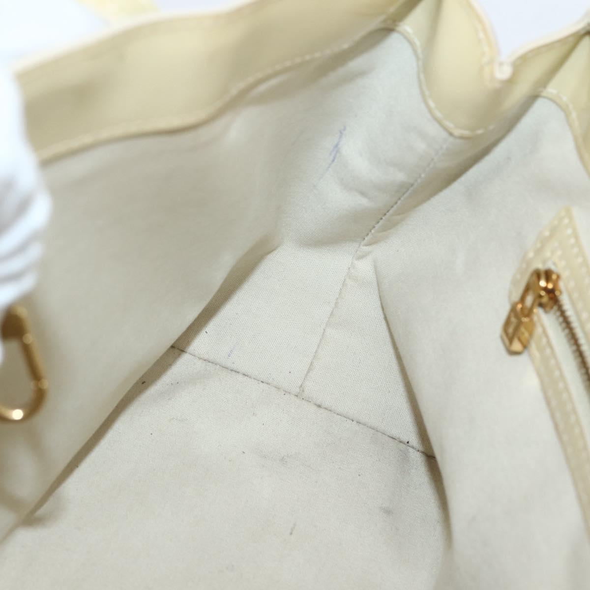 LOUIS VUITTON Monogram Vernis Wilshire PM Hand Bag Broncorail M91452 Auth gh956