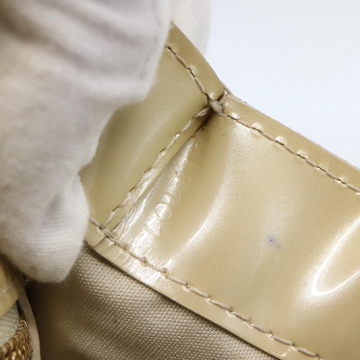 LOUIS VUITTON Monogram Vernis Wilshire PM Hand Bag Broncorail M91452 Auth gh956