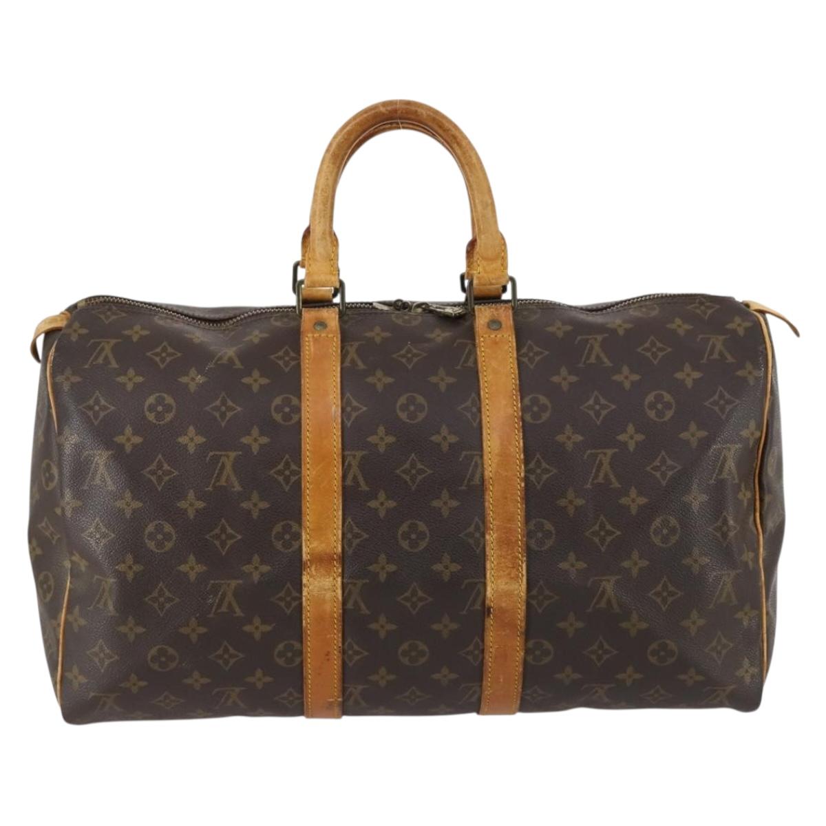 LOUIS VUITTON Monogram Keepall 45 Boston Bag M41428 LV Auth gh976
