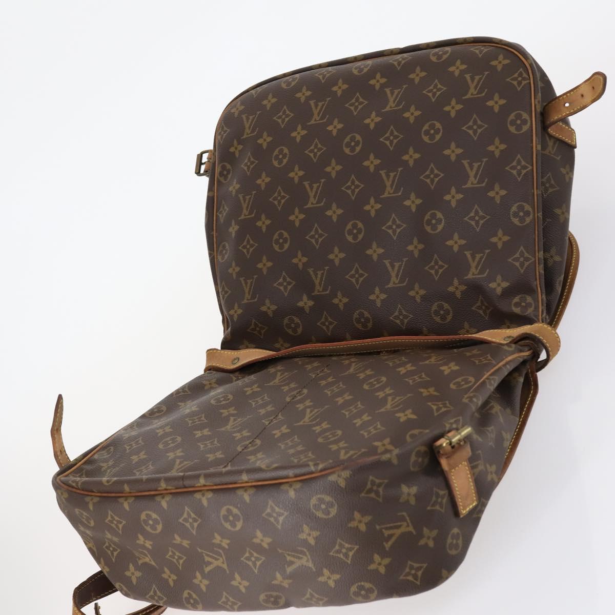 LOUIS VUITTON Monogram Saumur 35 Shoulder Bag M42254 LV Auth gh978