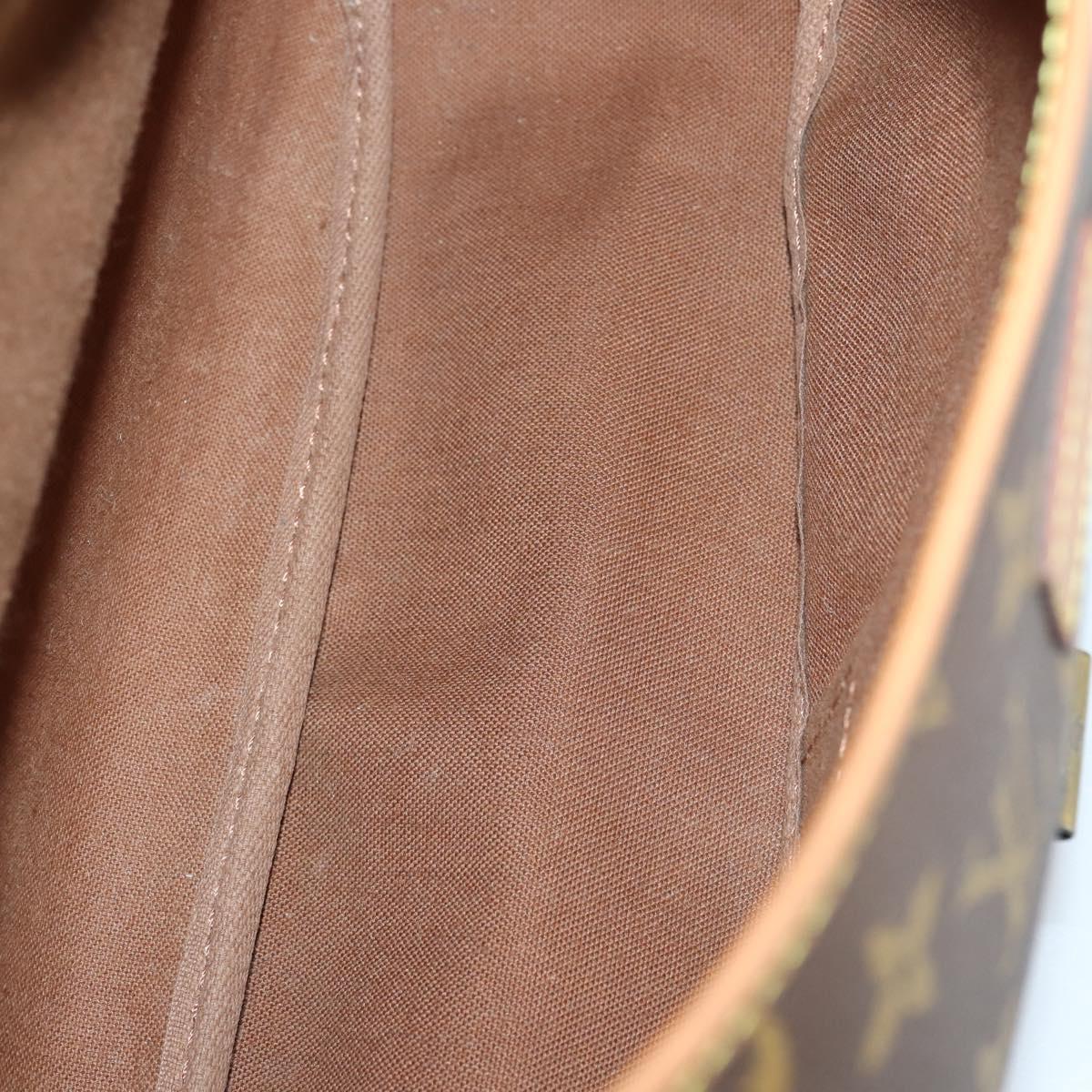 LOUIS VUITTON Monogram Saumur 35 Shoulder Bag M42254 LV Auth gh978