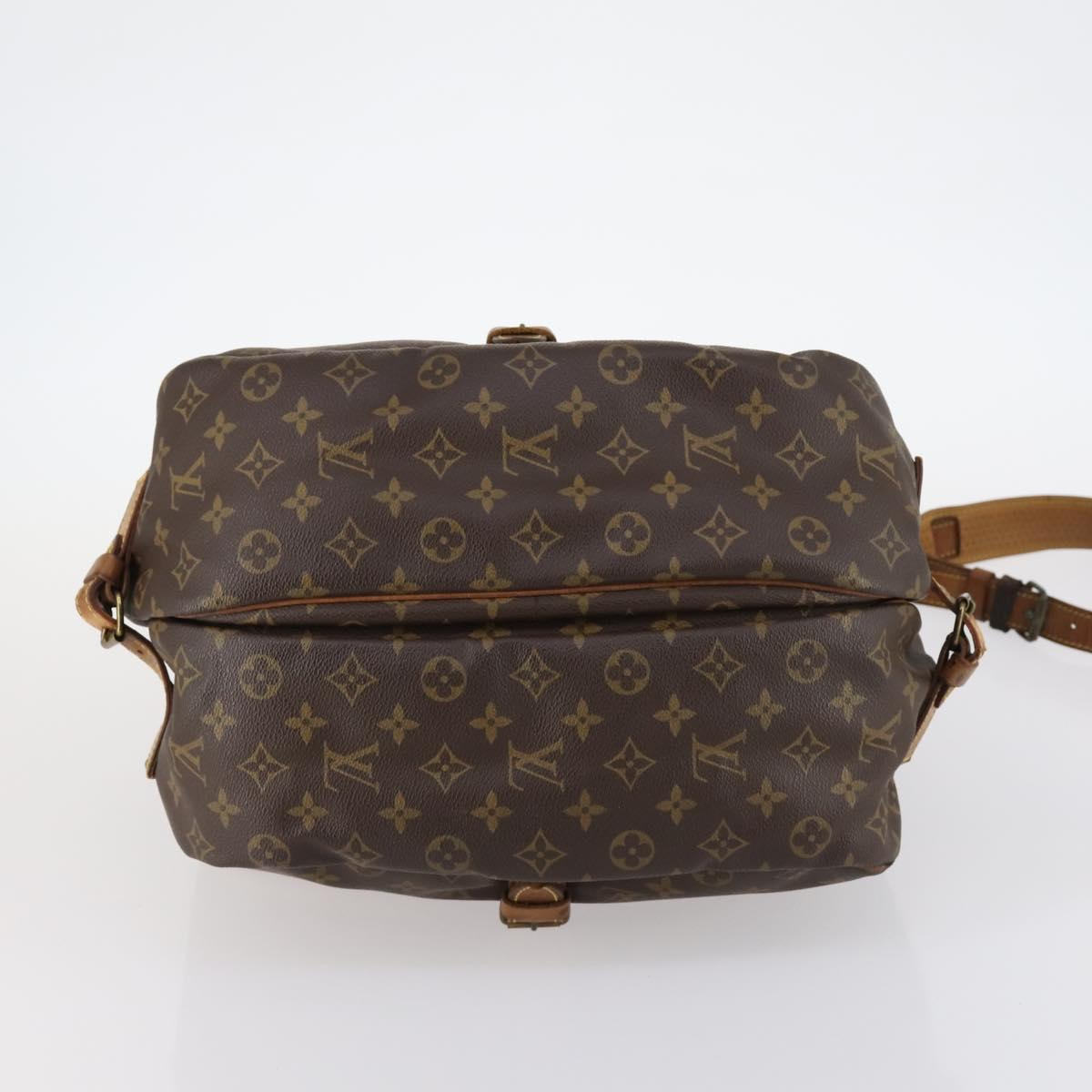 LOUIS VUITTON Monogram Saumur 35 Shoulder Bag M42254 LV Auth gh978