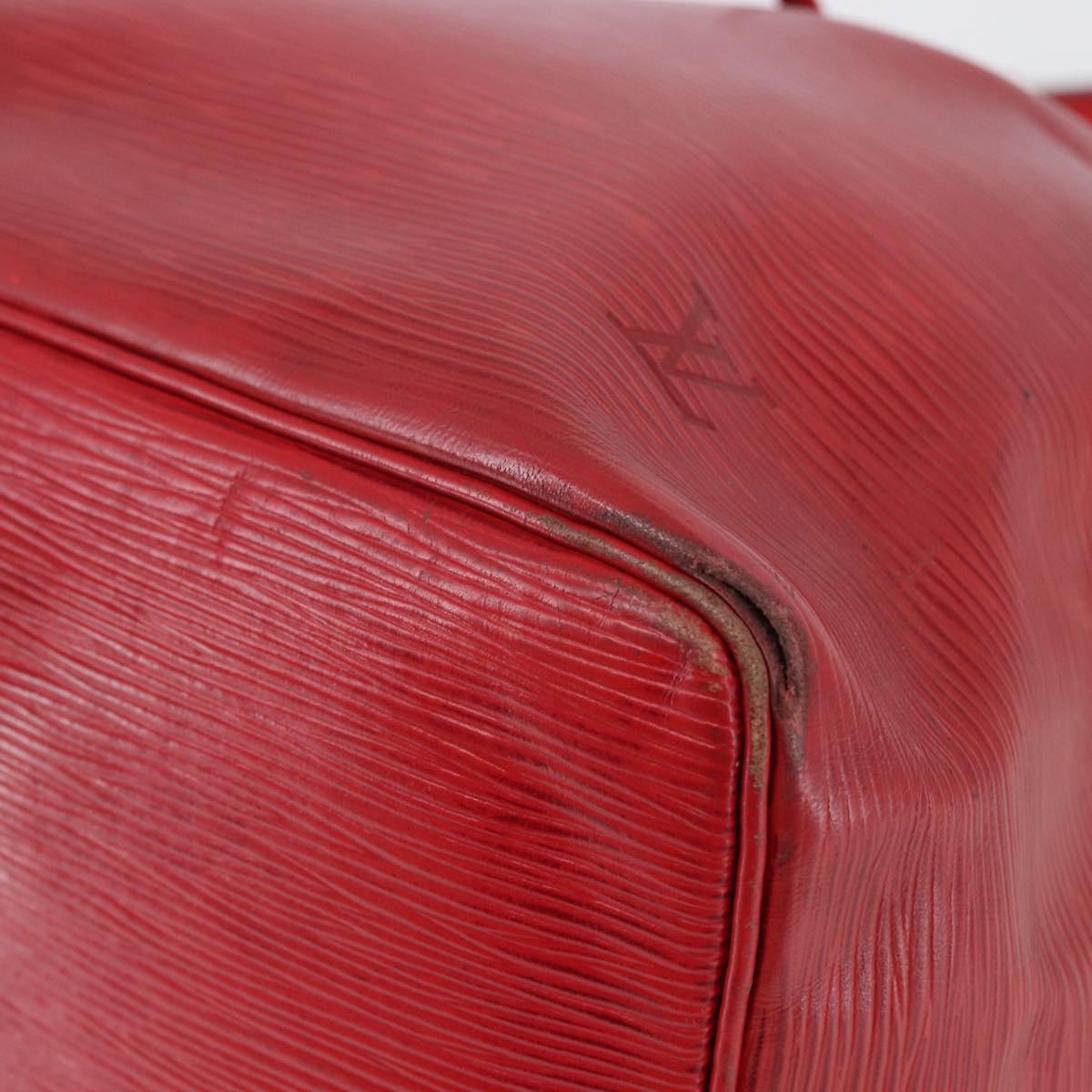 LOUIS VUITTON Epi Petit Noe Shoulder Bag Red M44107 LV Auth gh981