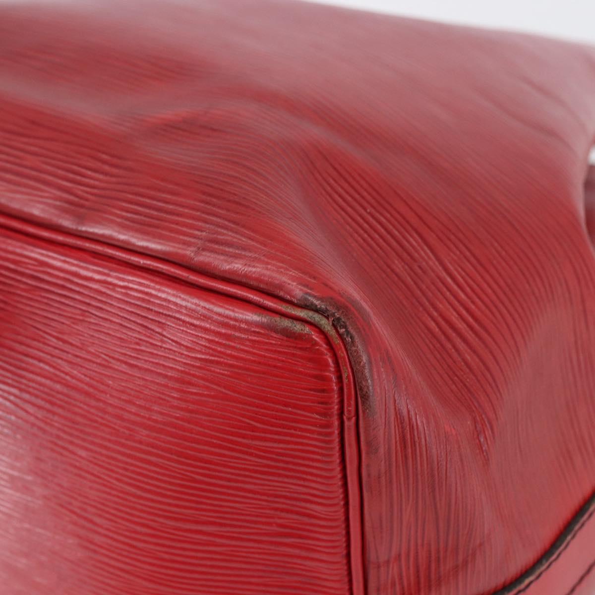 LOUIS VUITTON Epi Petit Noe Shoulder Bag Red M44107 LV Auth gh981