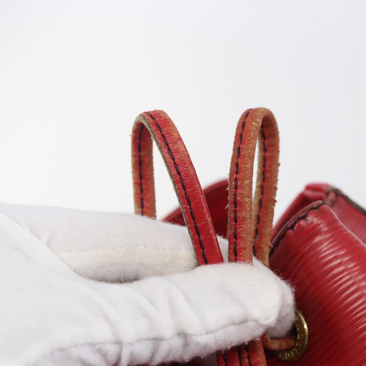 LOUIS VUITTON Epi Petit Noe Shoulder Bag Red M44107 LV Auth gh981