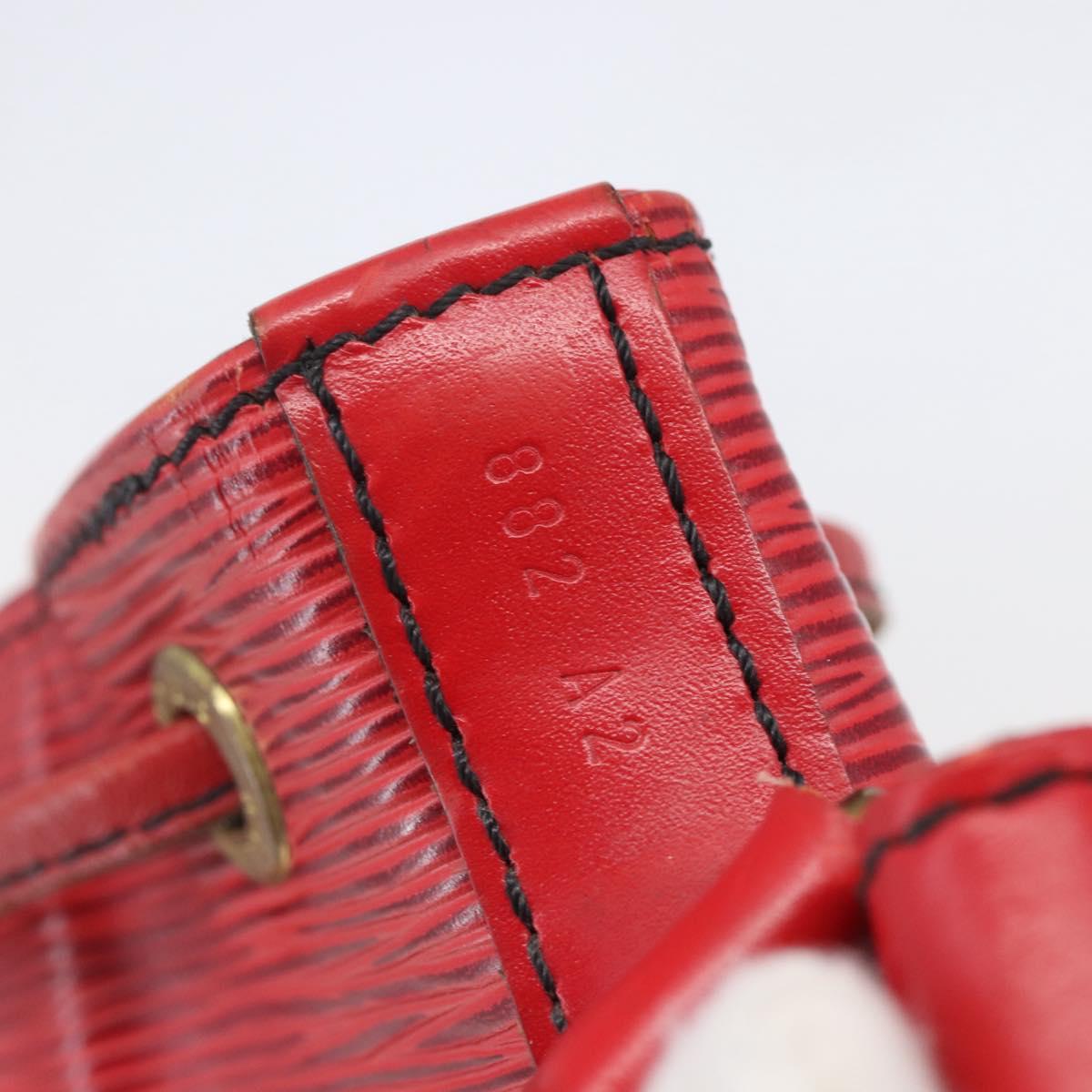 LOUIS VUITTON Epi Noe Shoulder Bag Red M44007 LV Auth gh982