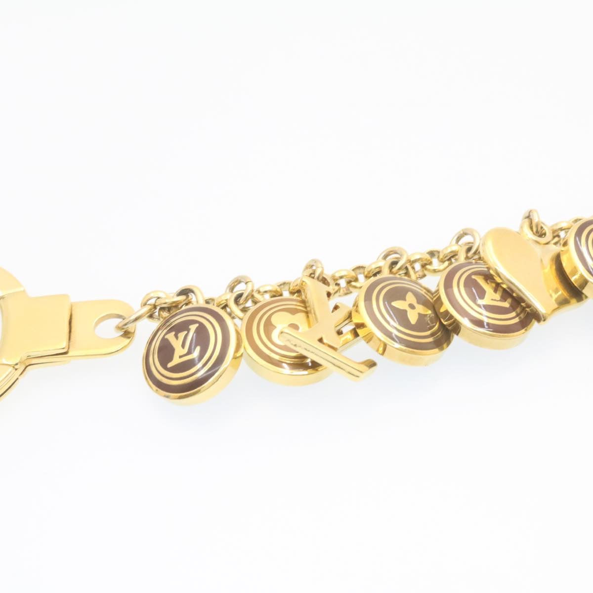 LOUIS VUITTON Porte Cles Chainne Pastille Bag Charm Gold M65386 LV Auth am1035g