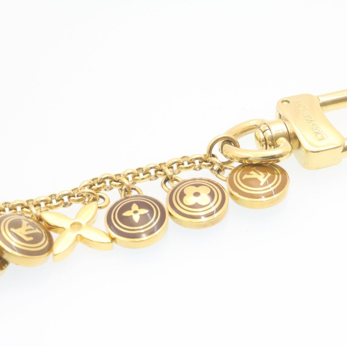 LOUIS VUITTON Porte Cles Chainne Pastille Bag Charm Gold M65386 LV Auth am1035g