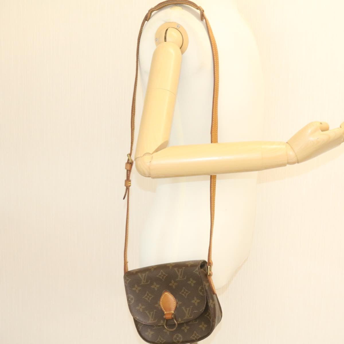 LOUIS VUITTON Monogram Saint Cloud PM Shoulder Bag M51244 LV Auth am1072g