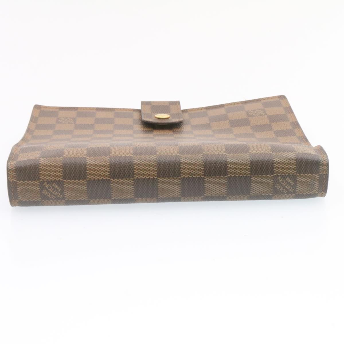 LOUIS VUITTON Damier Ebene Agenda GM Day Planner Cover R20009 LV Auth am1268gV