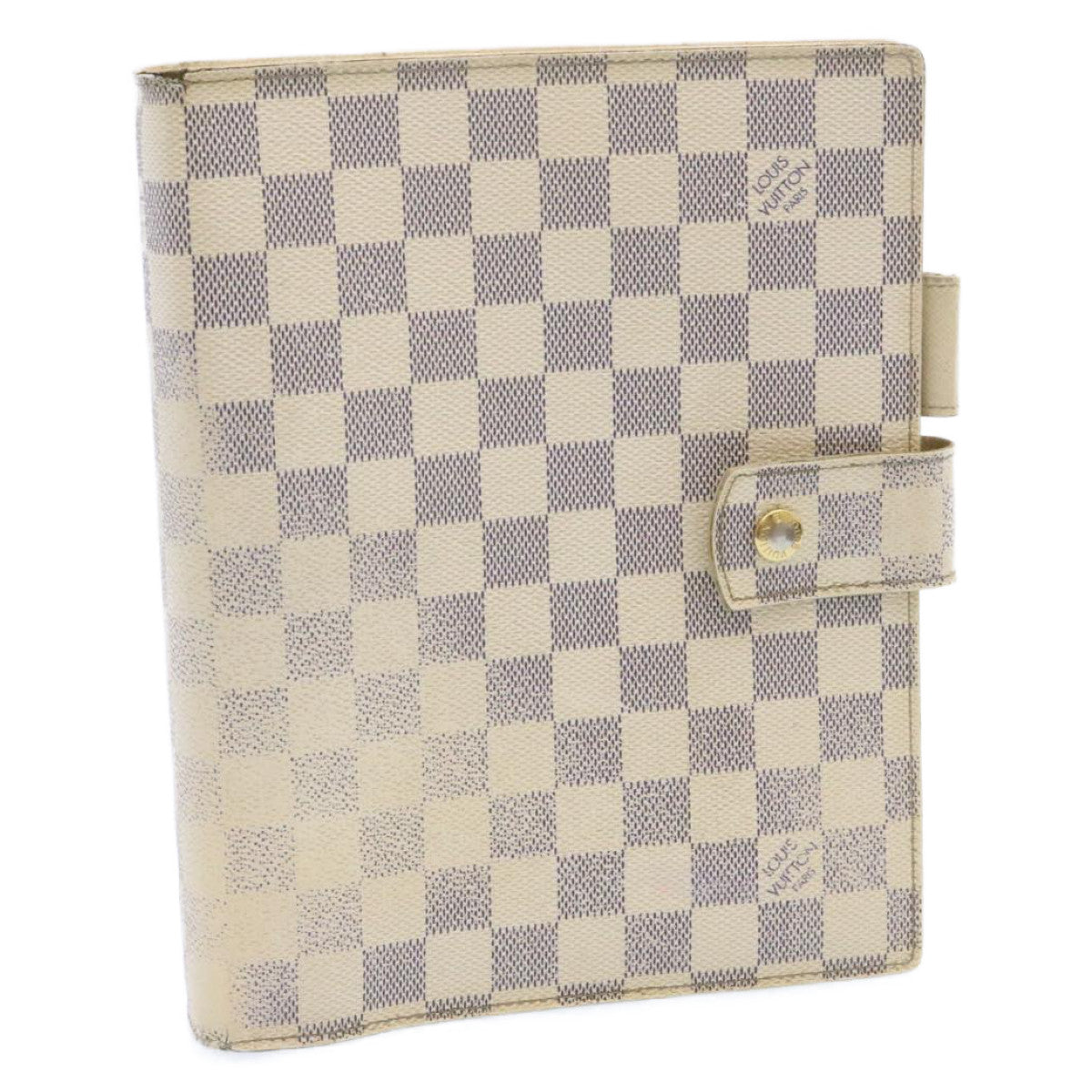 LOUIS VUITTON Damier Azur Agenda GM Day Planner Cover R20708 LV Auth am1546g