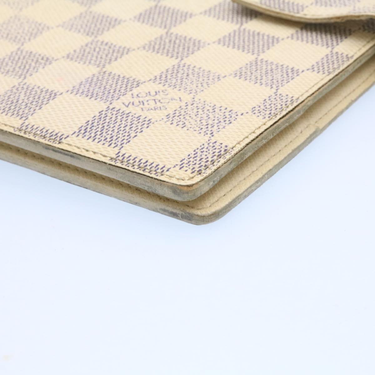 LOUIS VUITTON Damier Azur Agenda GM Day Planner Cover R20708 LV Auth am1546g