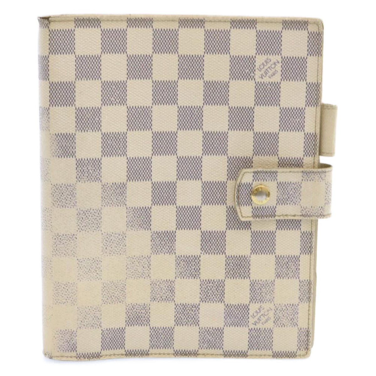 LOUIS VUITTON Damier Azur Agenda GM Day Planner Cover R20708 LV Auth am1546g