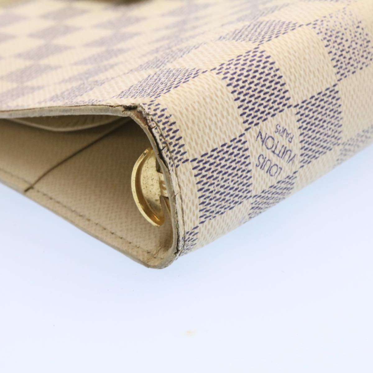 LOUIS VUITTON Damier Azur Agenda GM Day Planner Cover R20708 LV Auth am1546g