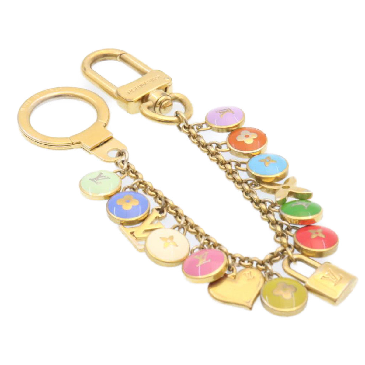 LOUIS VUITTON Porte Cles Chainne Pastilles Bag Charm Chain M65386 LV am1671g