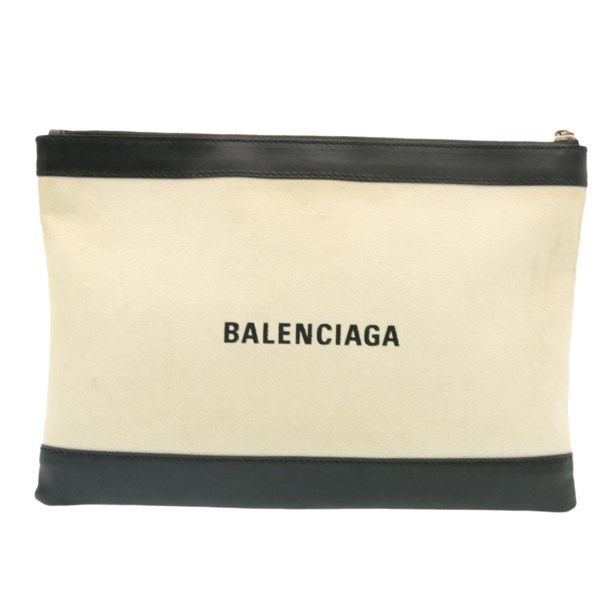 BALENCIAGA Clutch Bag White Auth am1678g