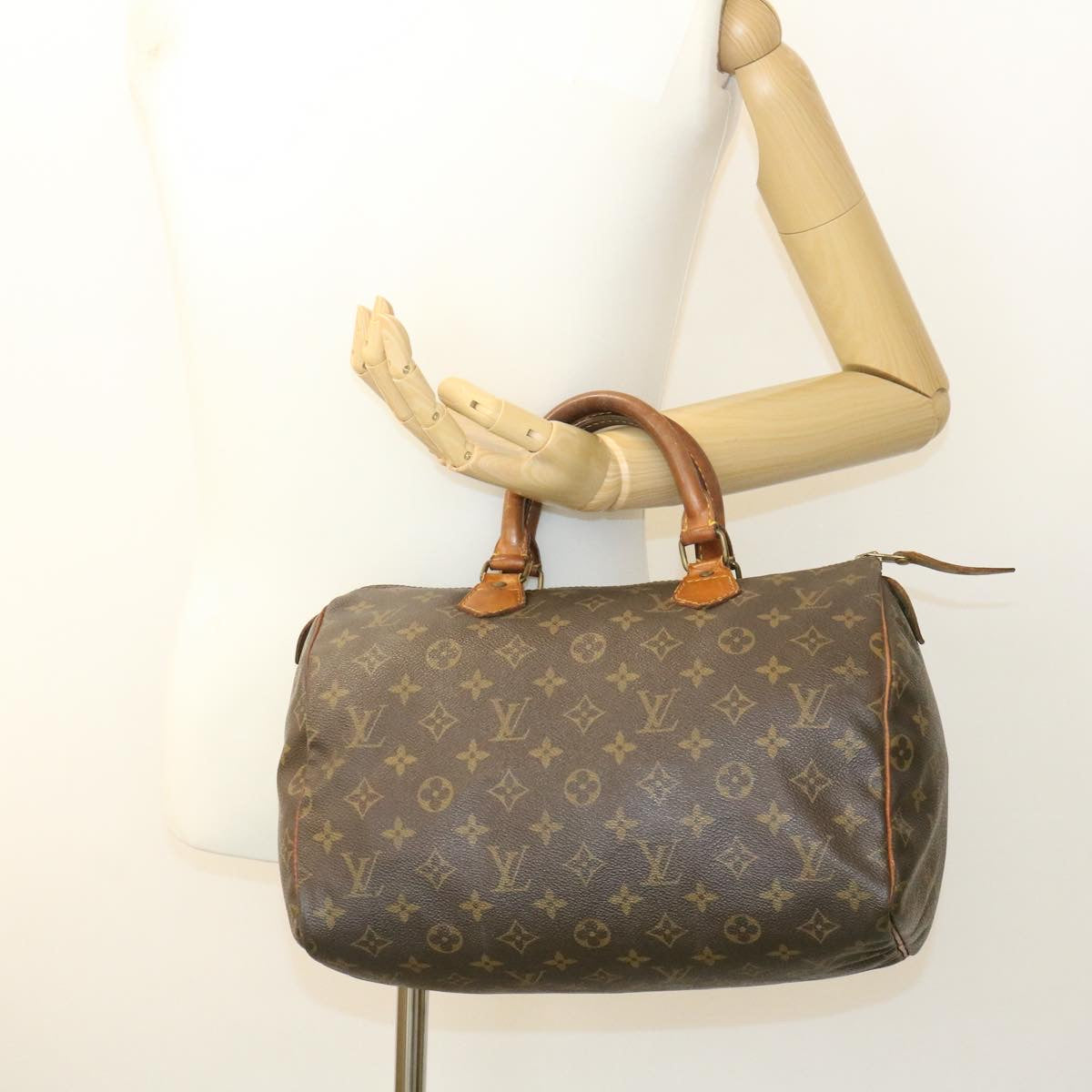 LOUIS VUITTON Monogram Speedy 30 Hand Bag M41526 LV Auth am1697g