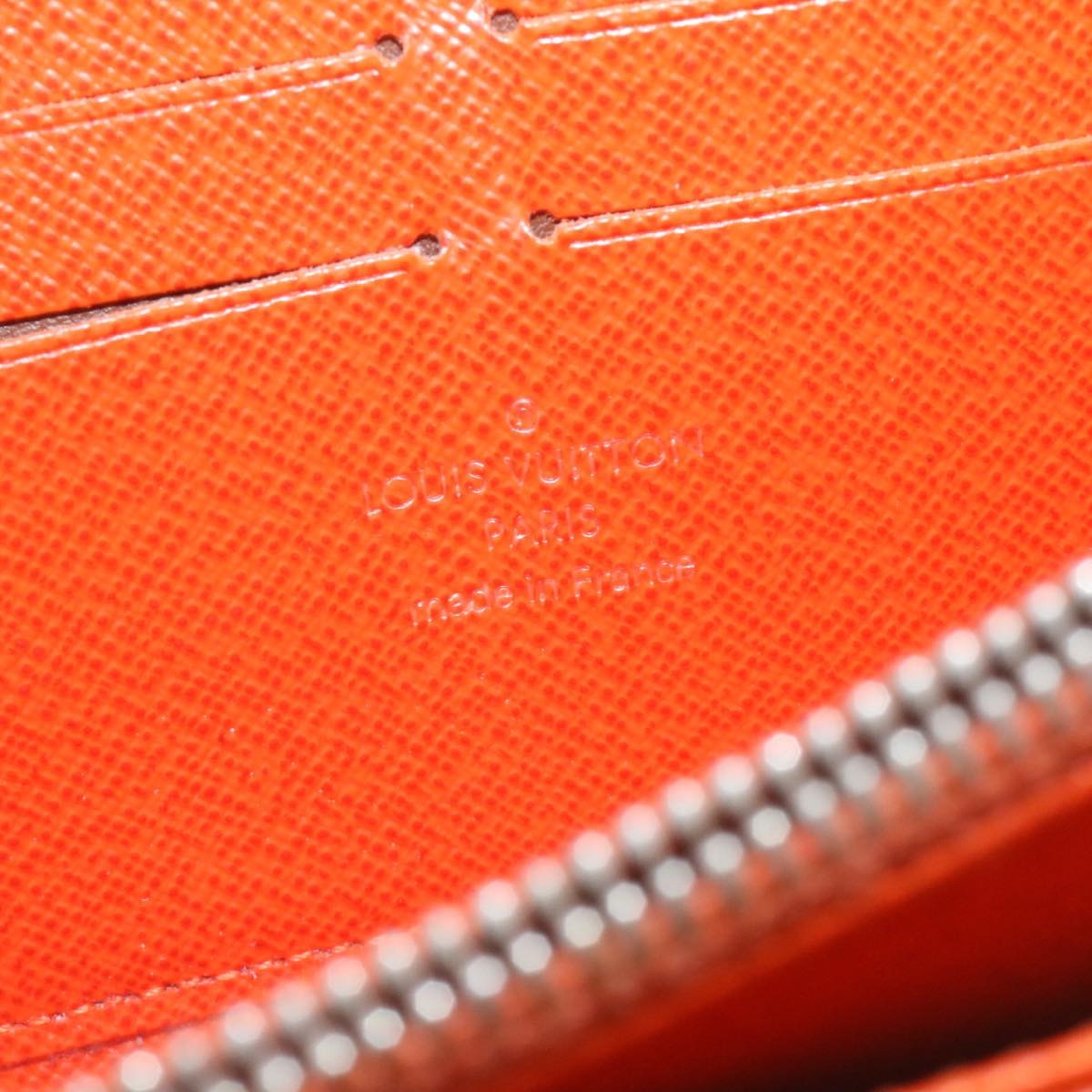 LOUIS VUITTON Epi Zippy Wallet Long Wallet Orange M60310 LV Auth am1714g