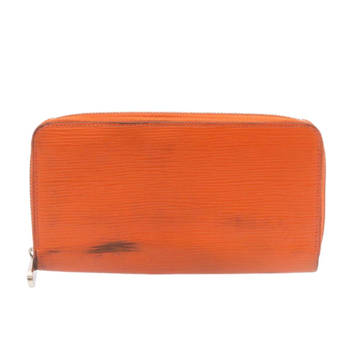 LOUIS VUITTON Epi Zippy Wallet Long Wallet Orange M60310 LV Auth am1714g