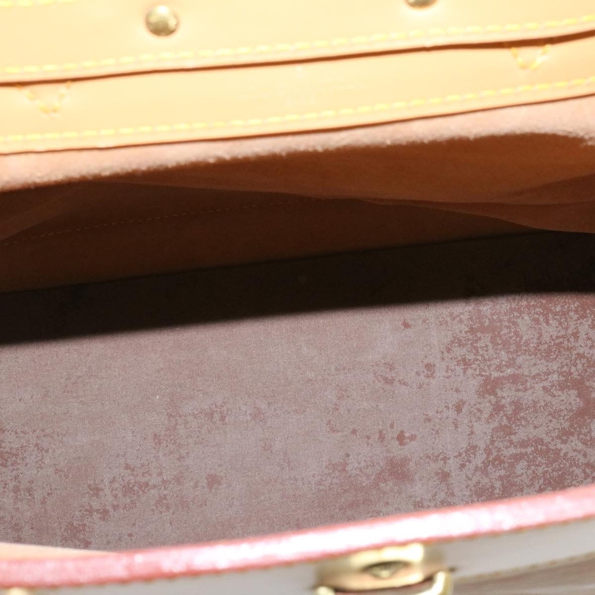 LOUIS VUITTON Epi Steamer Bag Boston Bag Beige LV Auth am1805g