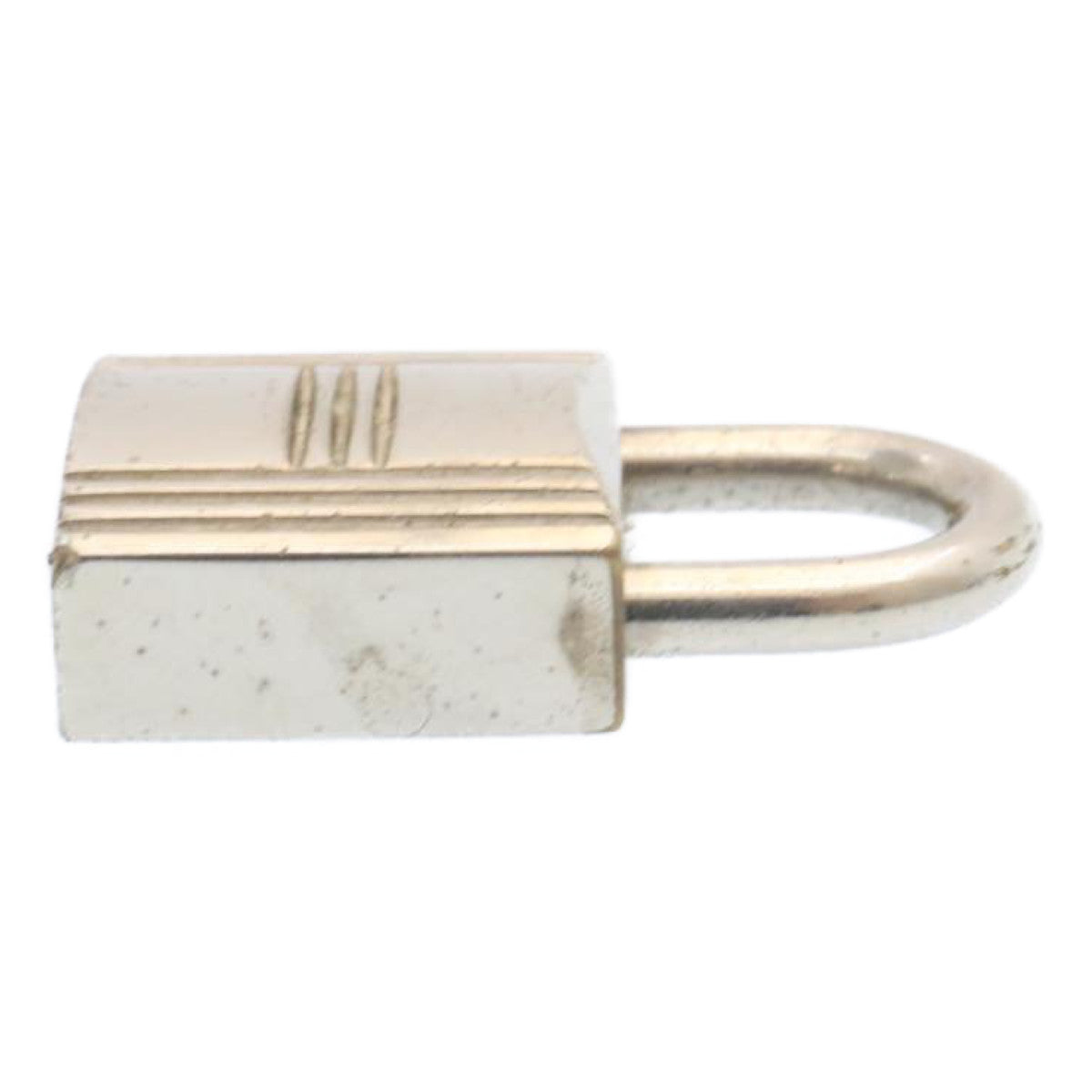 HERMES Cadena Padlock 110 Silver Auth am1884g