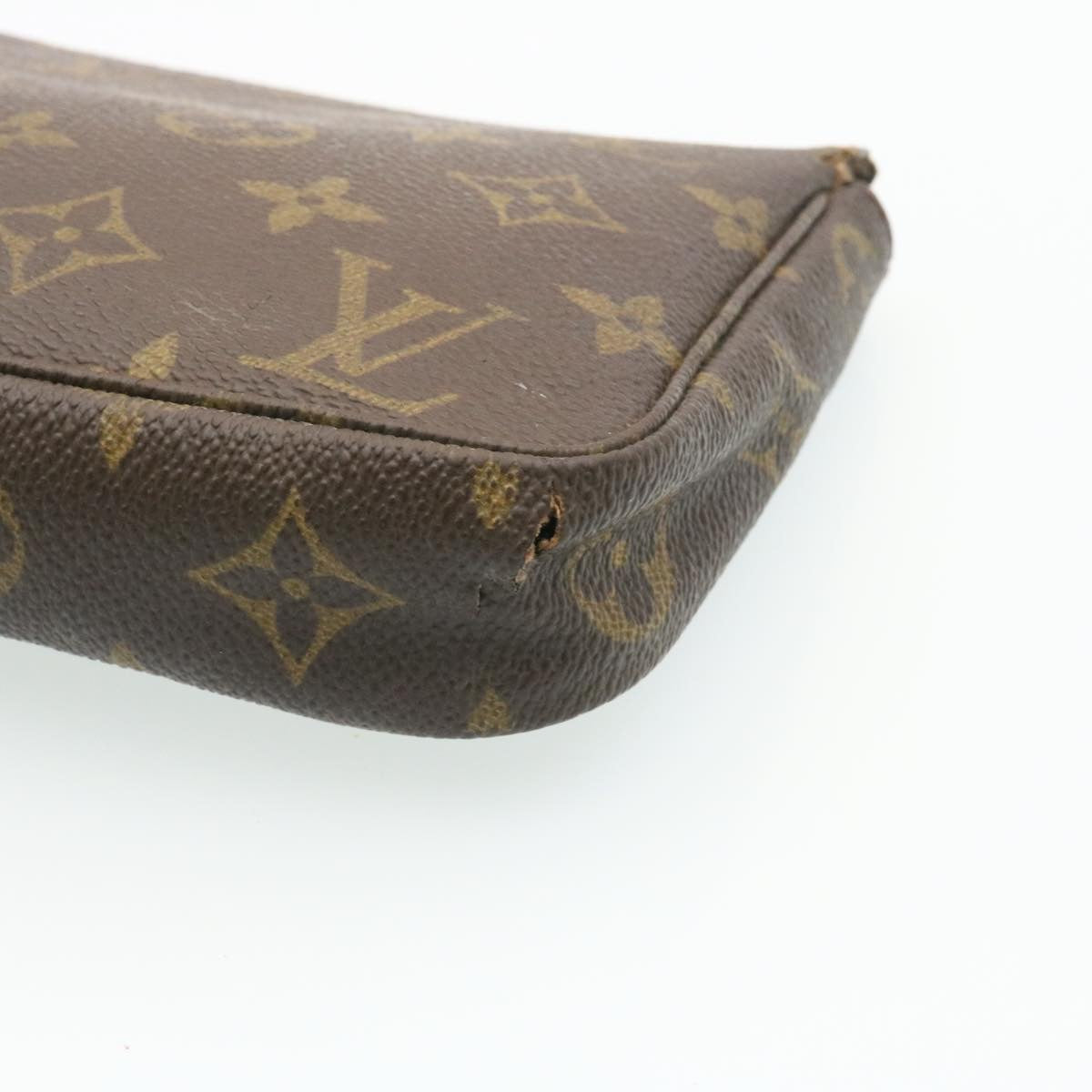 LOUIS VUITTON Monogram Pochette Accessoires Pouch M51980 LV Auth am2014g