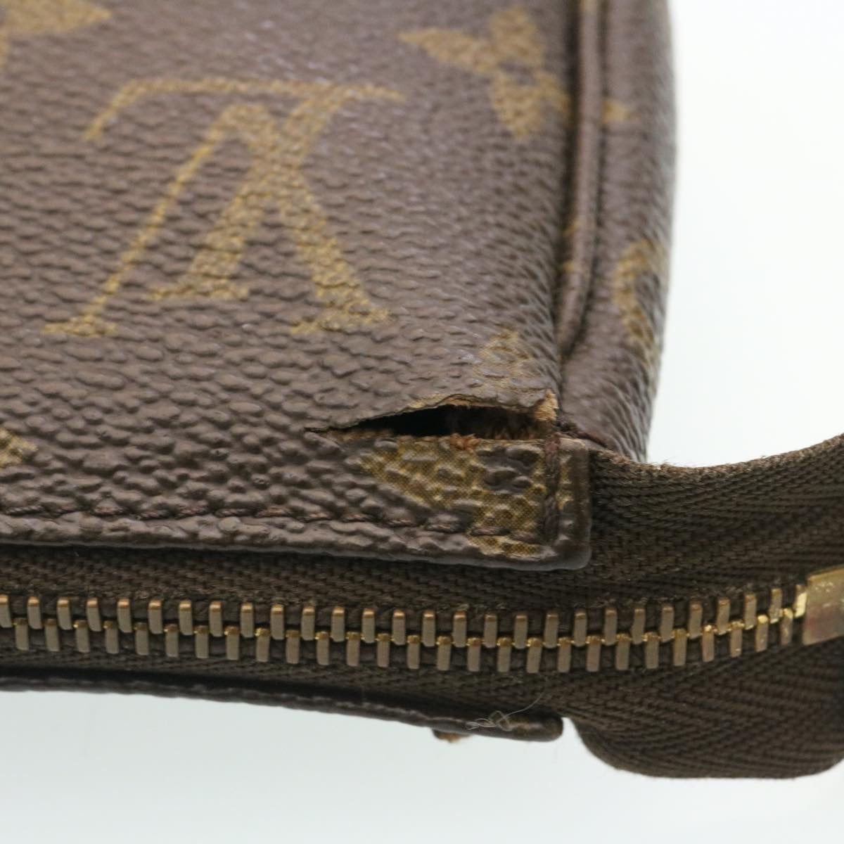 LOUIS VUITTON Monogram Pochette Accessoires Pouch M51980 LV Auth am2014g