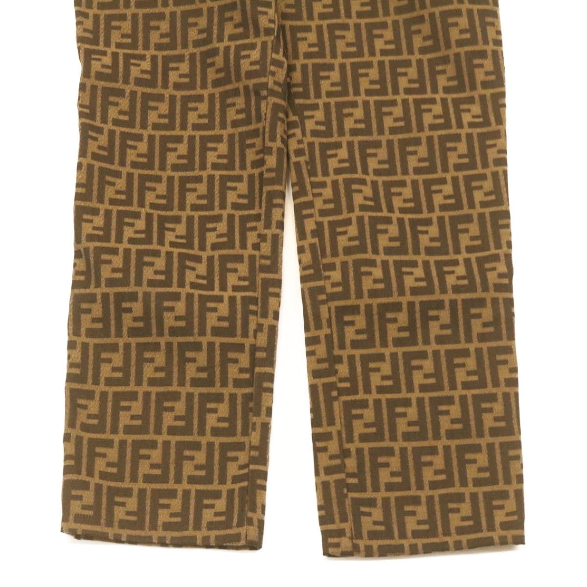 FENDI Zucca Pants Brown Black Auth am2062g