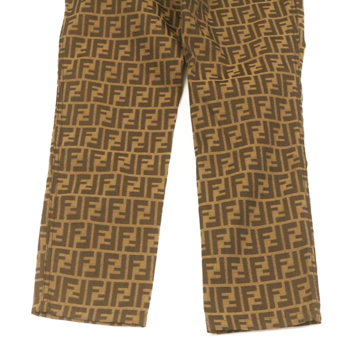 FENDI Zucca Pants Brown Black Auth am2062g