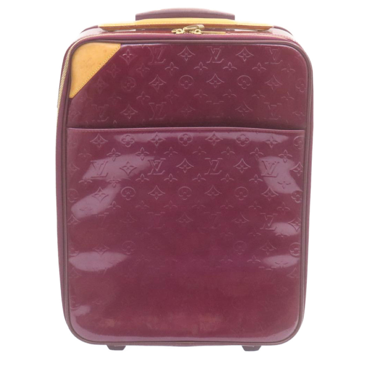 LOUIS VUITTON Vernis Pegas 45 Travel Case Orenge Sunset M93714 LV Auth am2160g