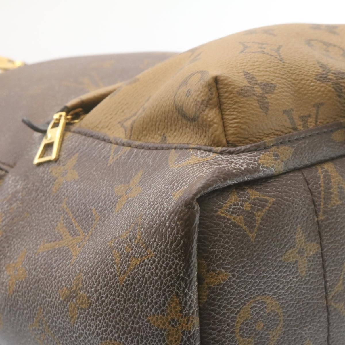 LOUIS VUITTON Monogram Reverse Palm Springs PM Backpack M43116 LV Auth am2170g