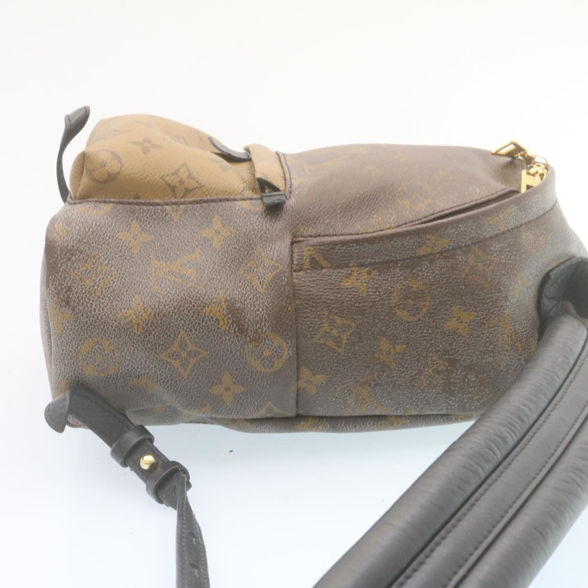 LOUIS VUITTON Monogram Reverse Palm Springs PM Backpack M43116 LV Auth am2170g