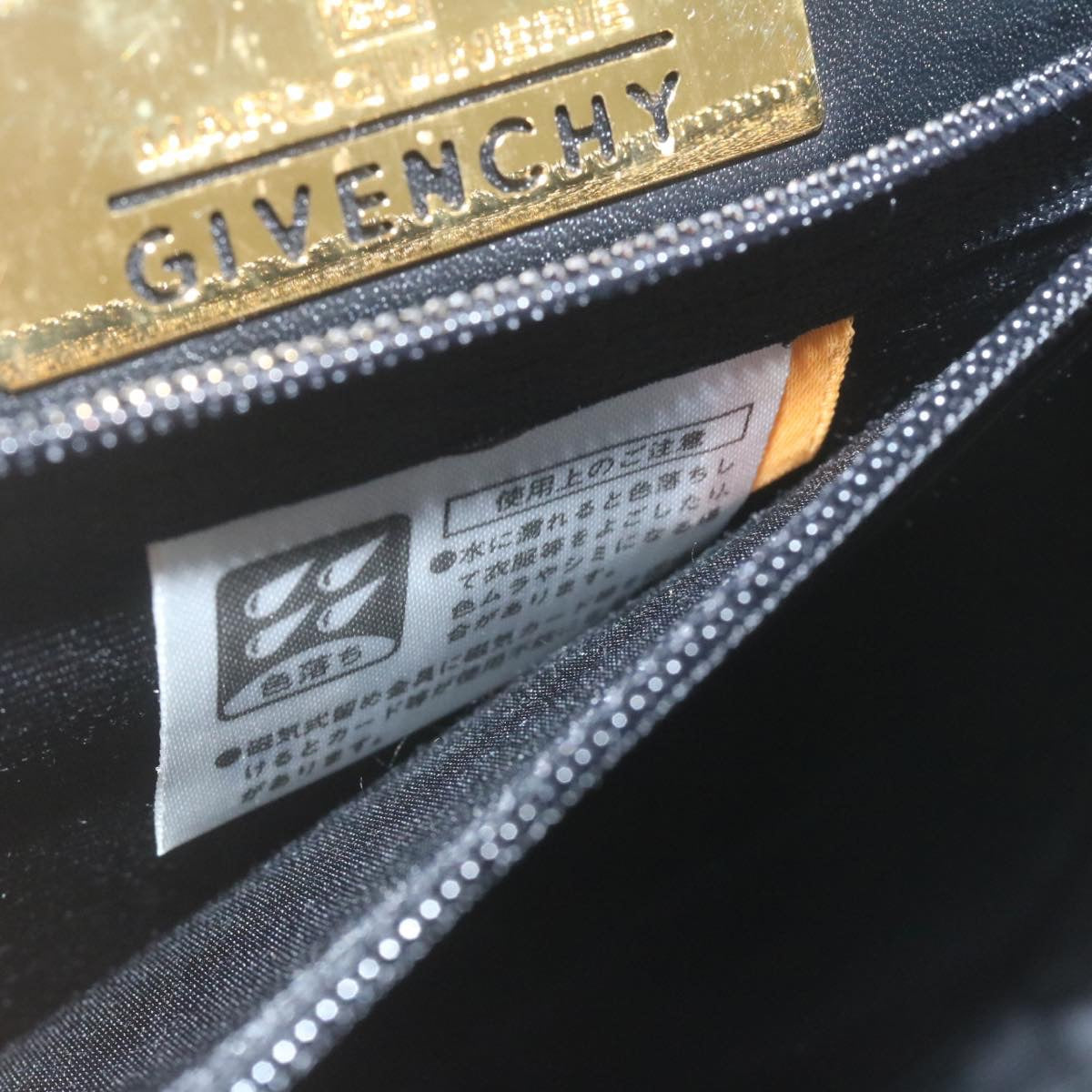 GIVENCHY Hand Bag Leather 2Way Shoulder Bag Black Auth am2318g