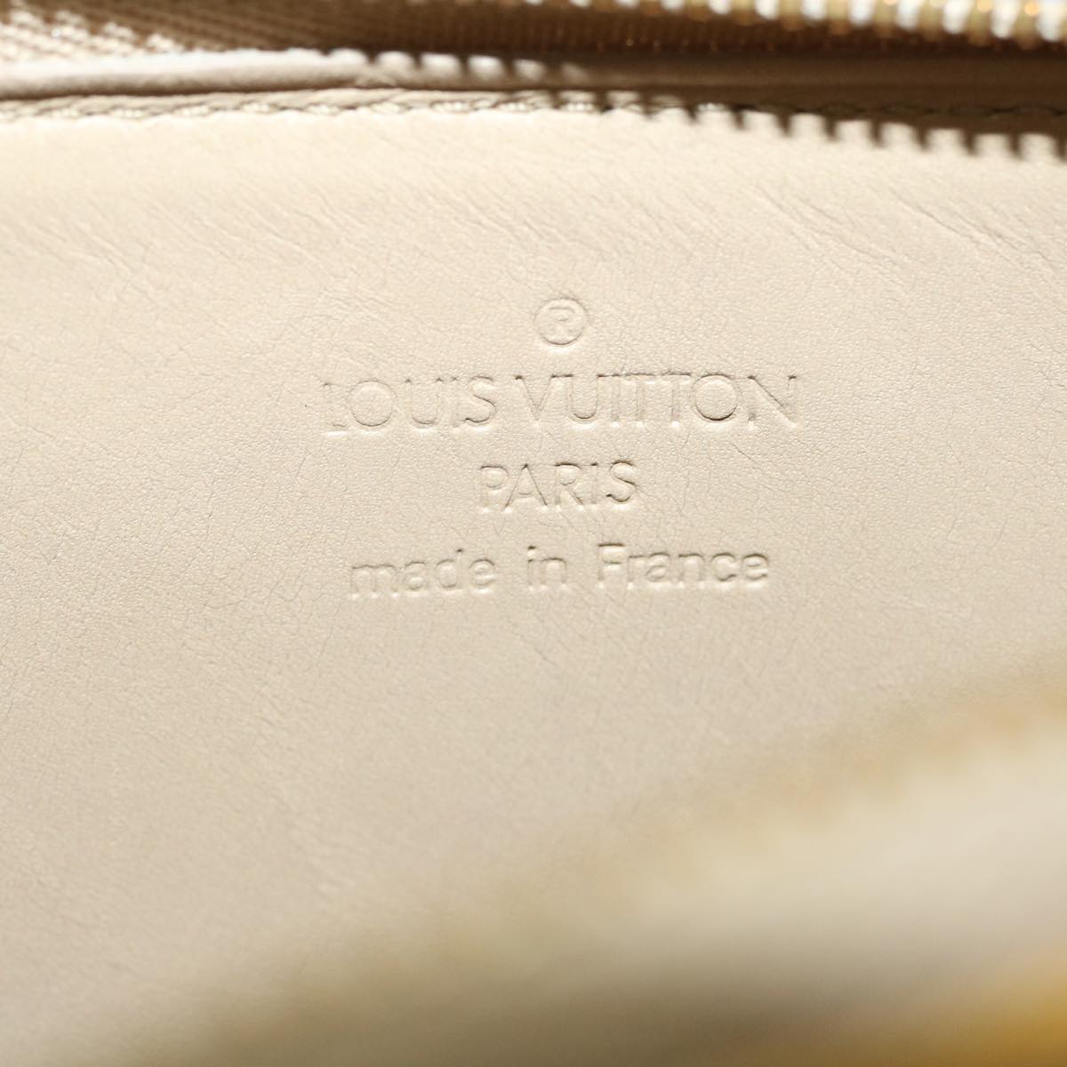 LOUIS VUITTON Monogram Vernis Lexington Pouch Beige Ｍ91010 LV Auth am2359g