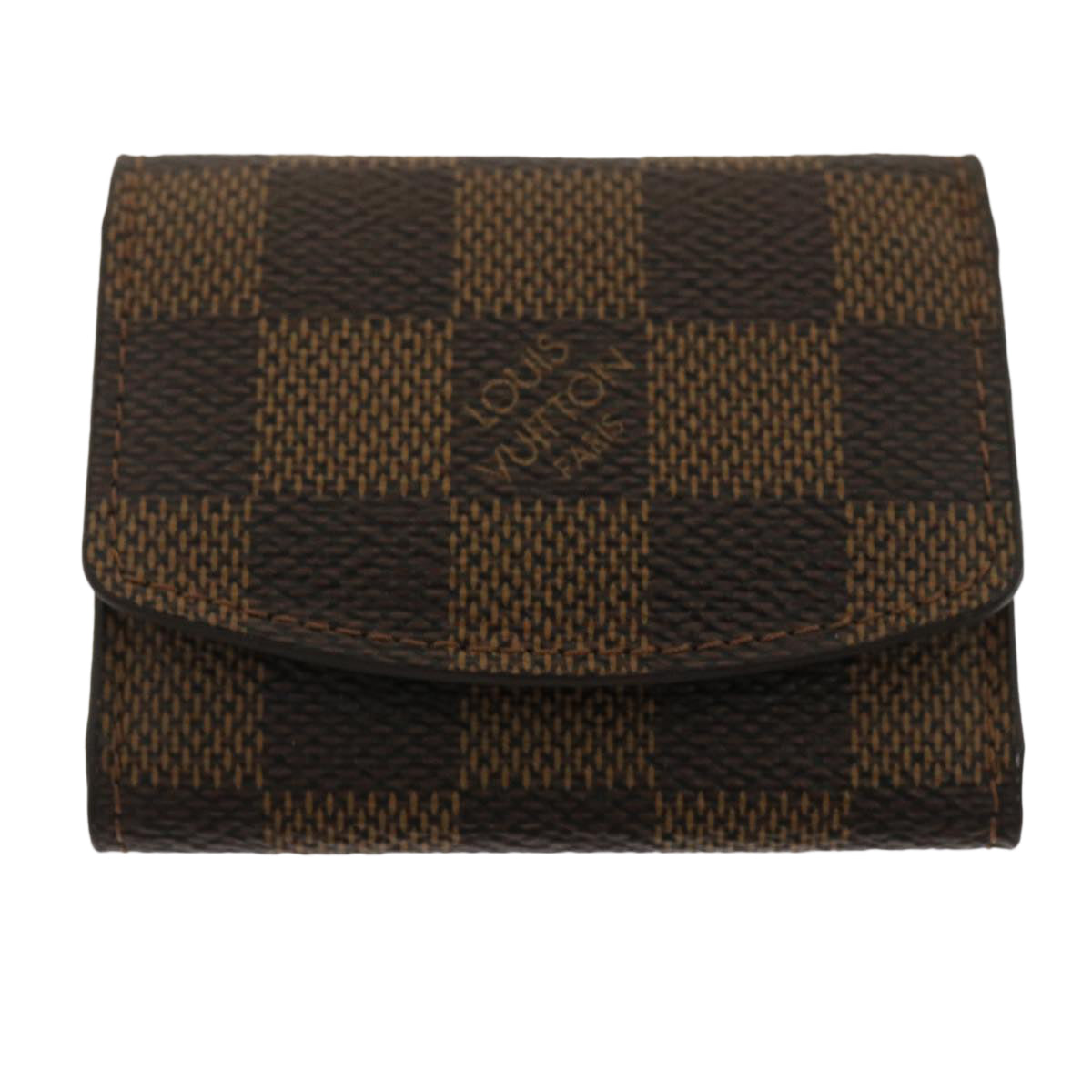 LOUIS VUITTON Damier Ebene Cuff Case 2Set LV Auth am2361g