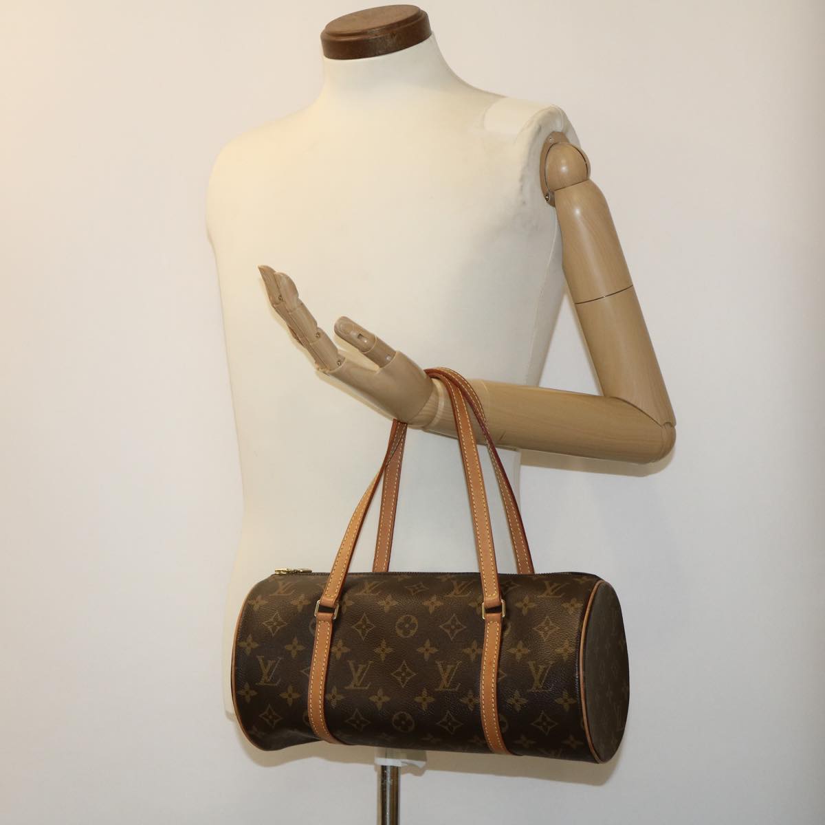 LOUIS VUITTON Monogram Papillon 30 Hand Bag M51385 LV Auth am2401g