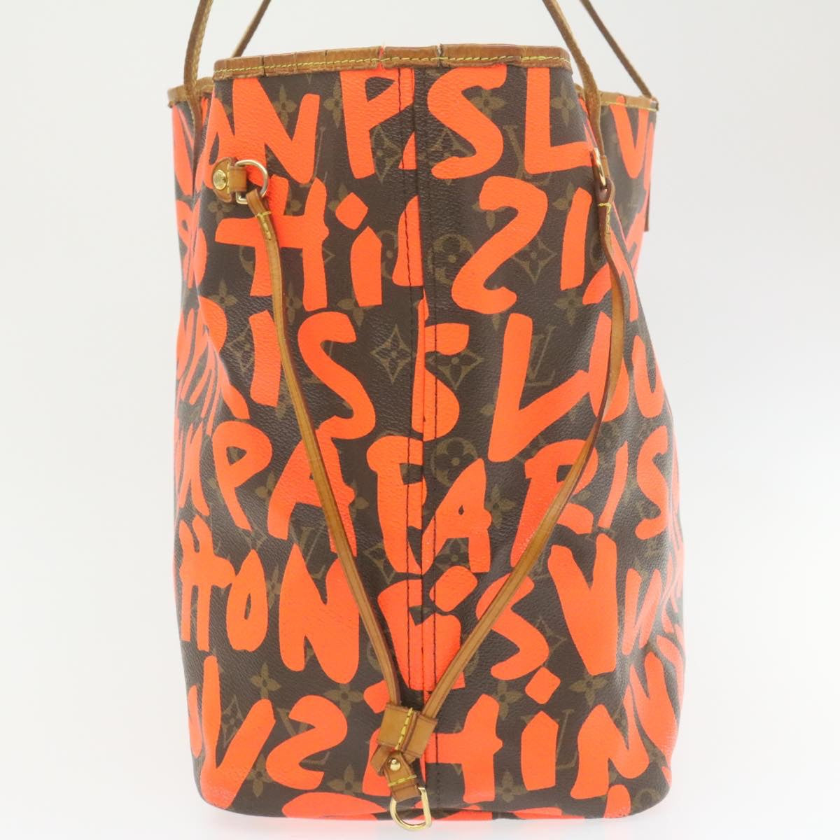 LOUIS VUITTON Monogram Graffiti Neverfull GM Tote Bag M93702 LV Auth am639g