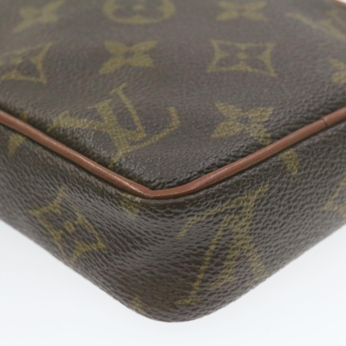 LOUIS VUITTON Monogram Mini Poche Shoulder Bag No.202 LV Auth am661g