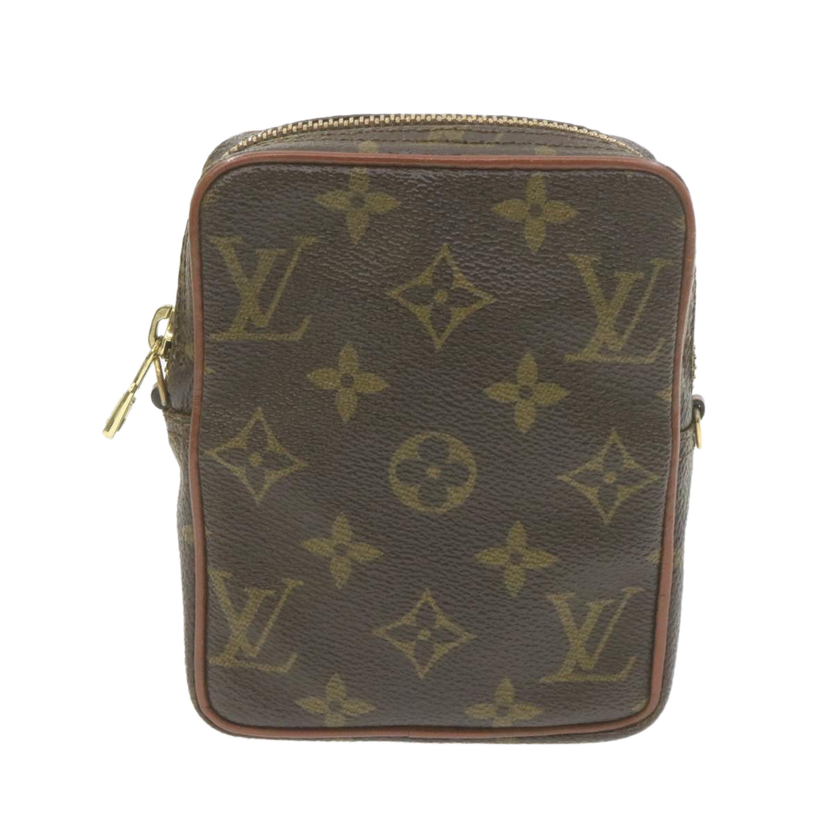 LOUIS VUITTON Monogram Mini Poche Shoulder Bag No.202 LV Auth am661g