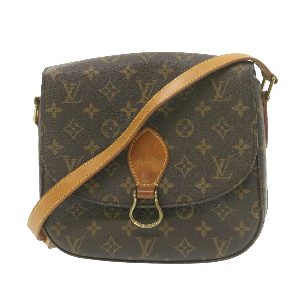 LOUIS VUITTON Monogram Saint Cloud GM Shoulder Bag M51242 LV Auth am678g