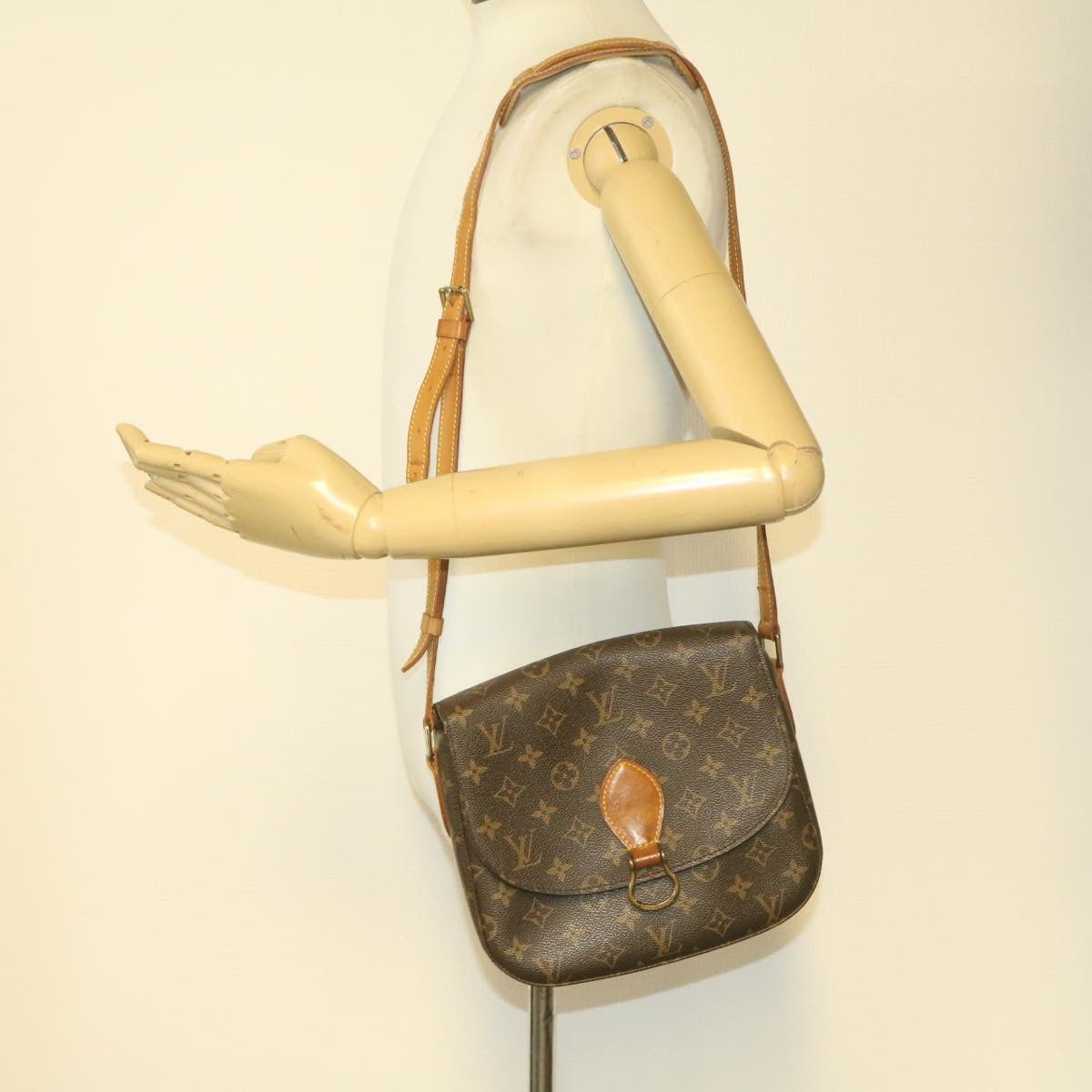 LOUIS VUITTON Monogram Saint Cloud GM Shoulder Bag M51242 LV Auth am678g