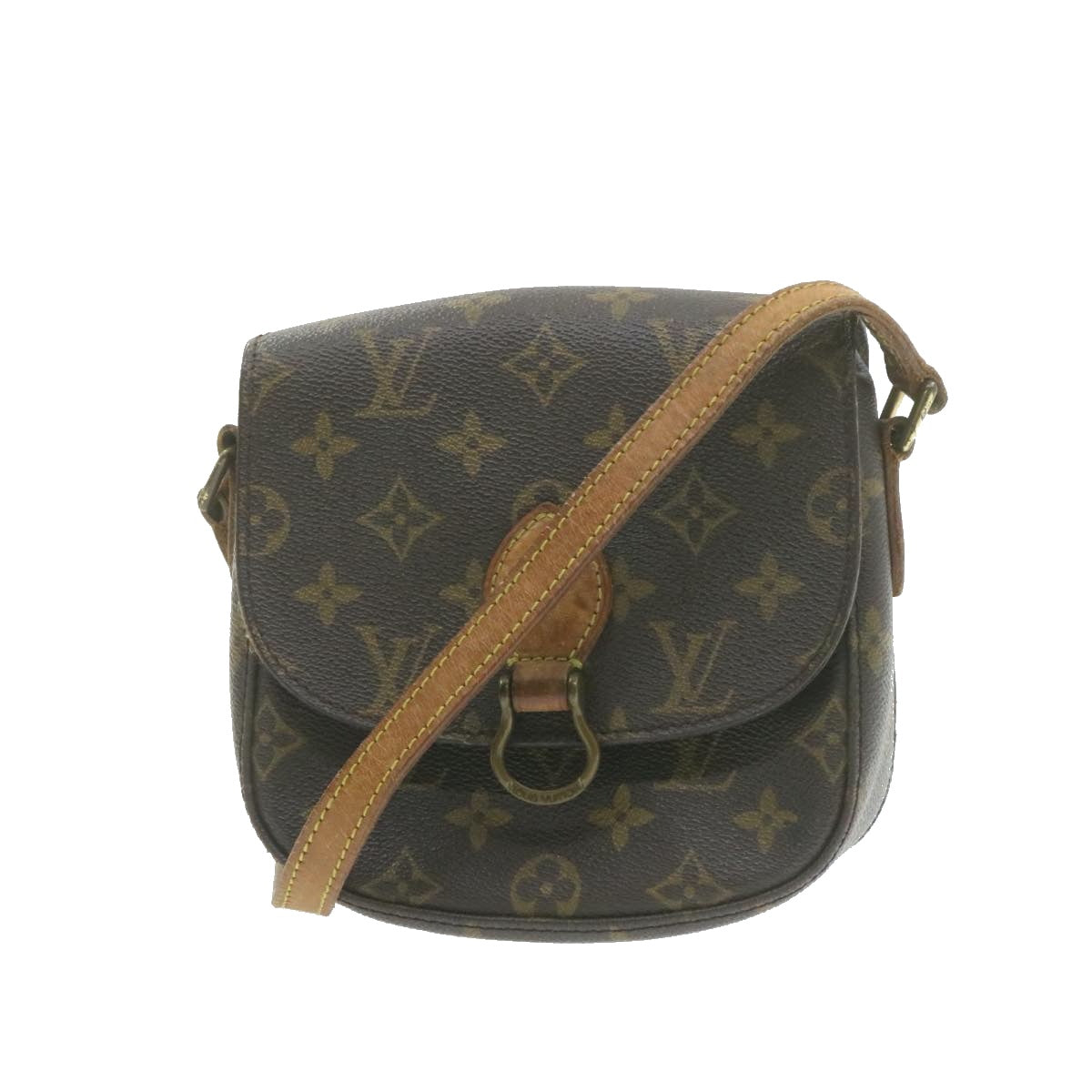 LOUIS VUITTON Monogram Saint Cloud PM Shoulder Bag M51244 LV Auth am753g