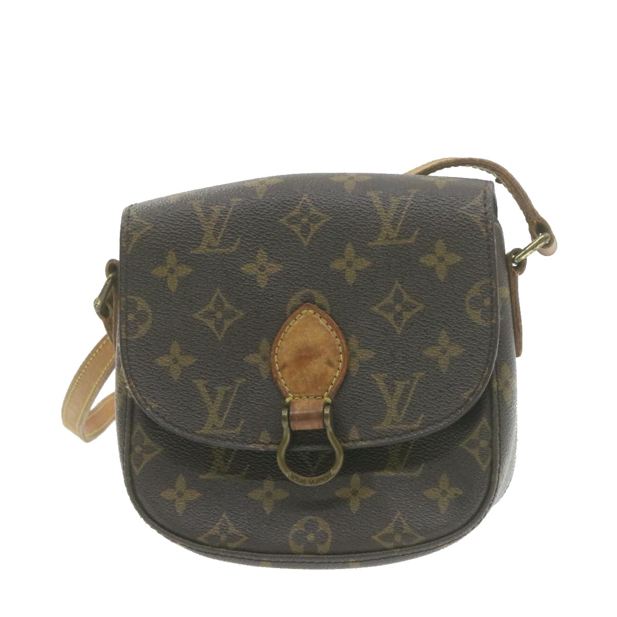 LOUIS VUITTON Monogram Saint Cloud PM Shoulder Bag M51244 LV Auth am753g