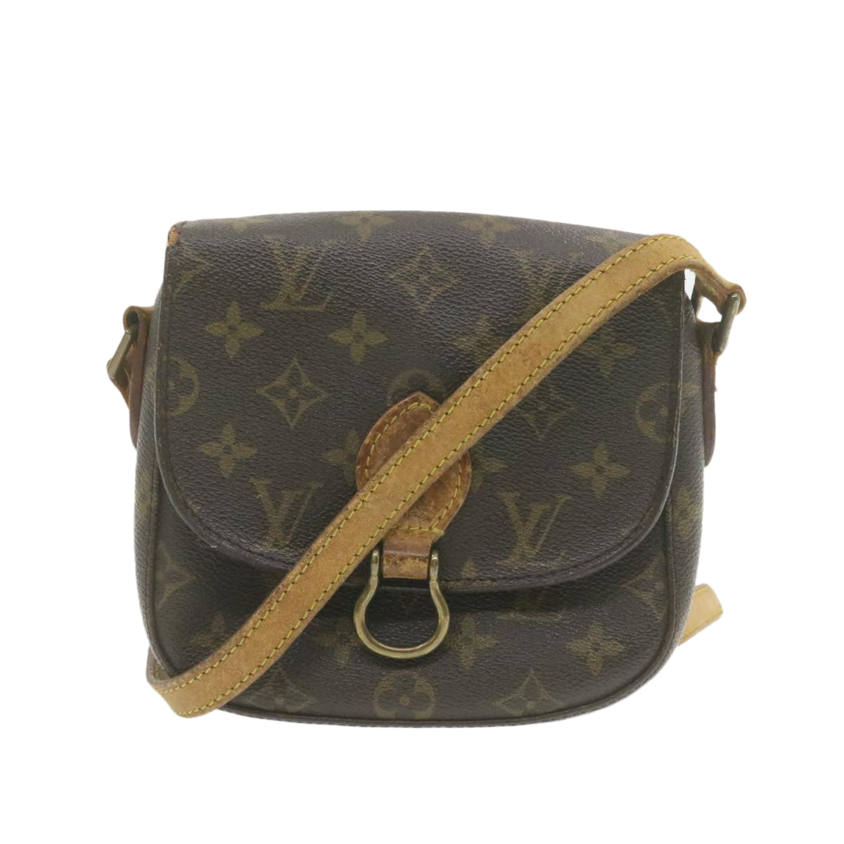 LOUIS VUITTON Monogram Saint Cloud PM Shoulder Bag M51244 LV Auth am754g