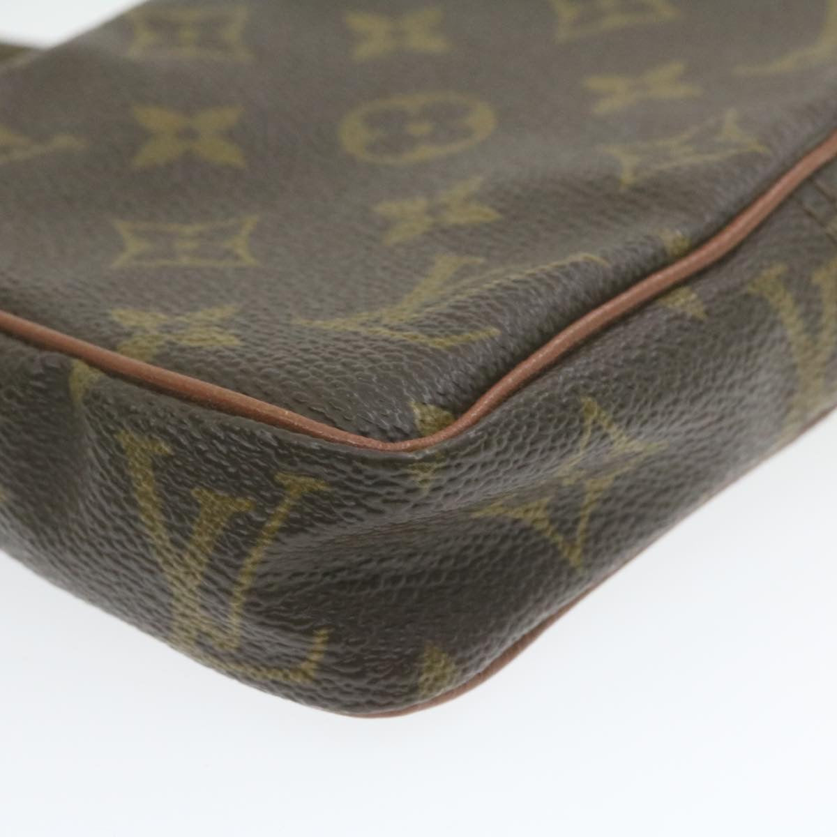 LOUIS VUITTON Monogram Mini Posh Shoulder Bag No.202 LV Auth am788g