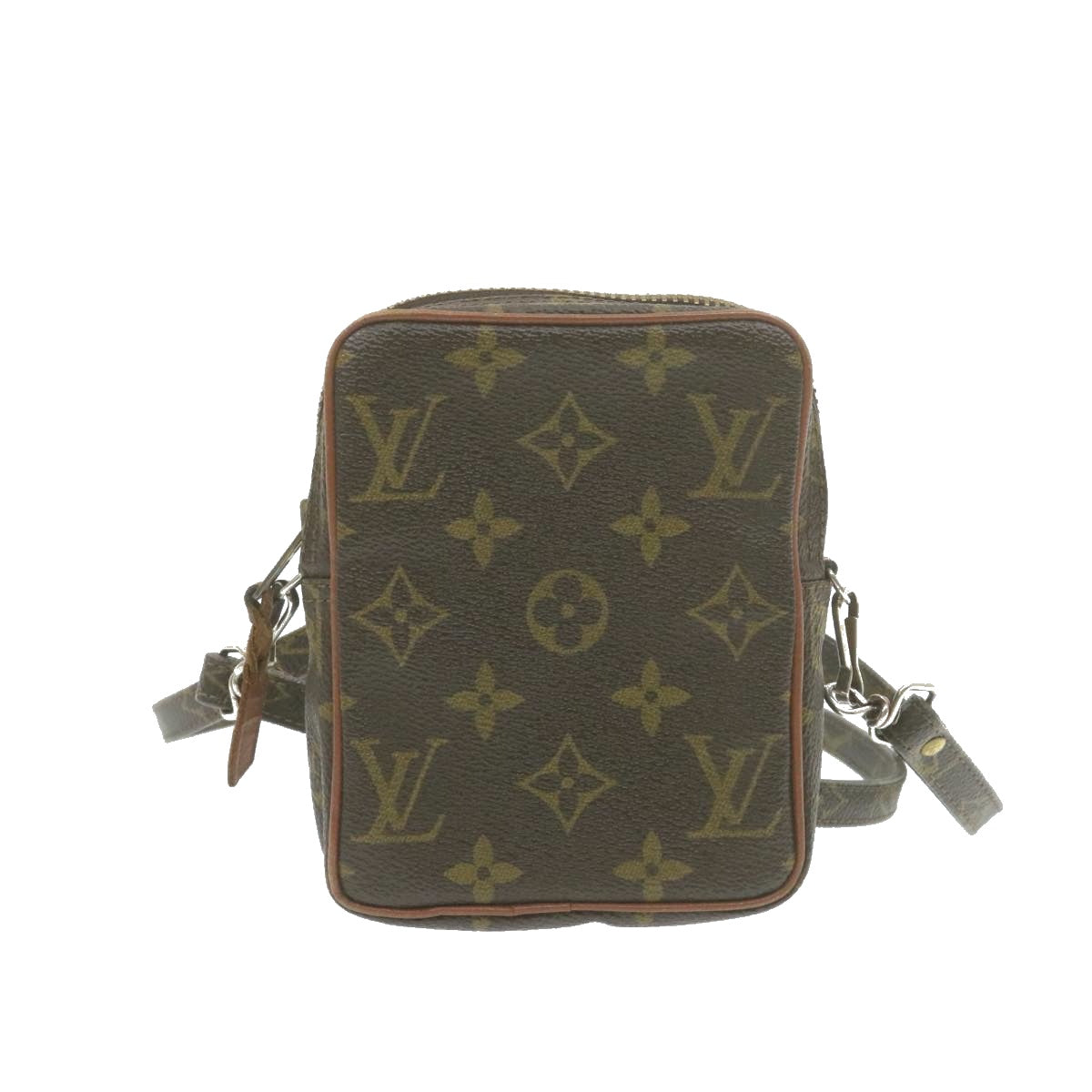 LOUIS VUITTON Monogram Mini Posh Shoulder Bag No.202 LV Auth am788g