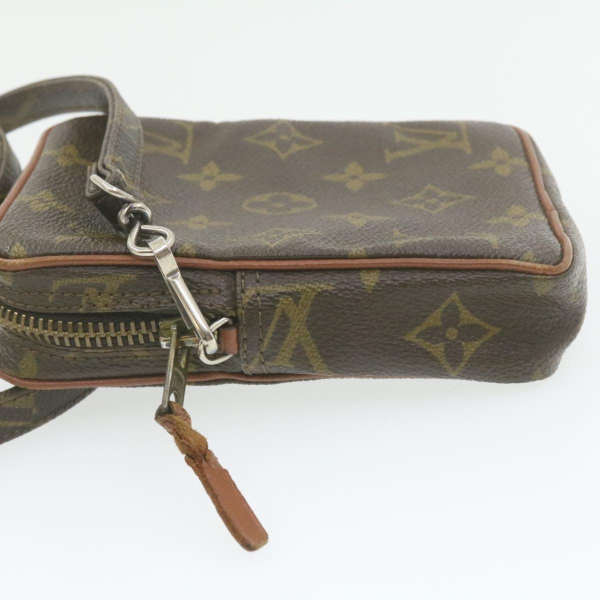 LOUIS VUITTON Monogram Mini Posh Shoulder Bag No.202 LV Auth am788g