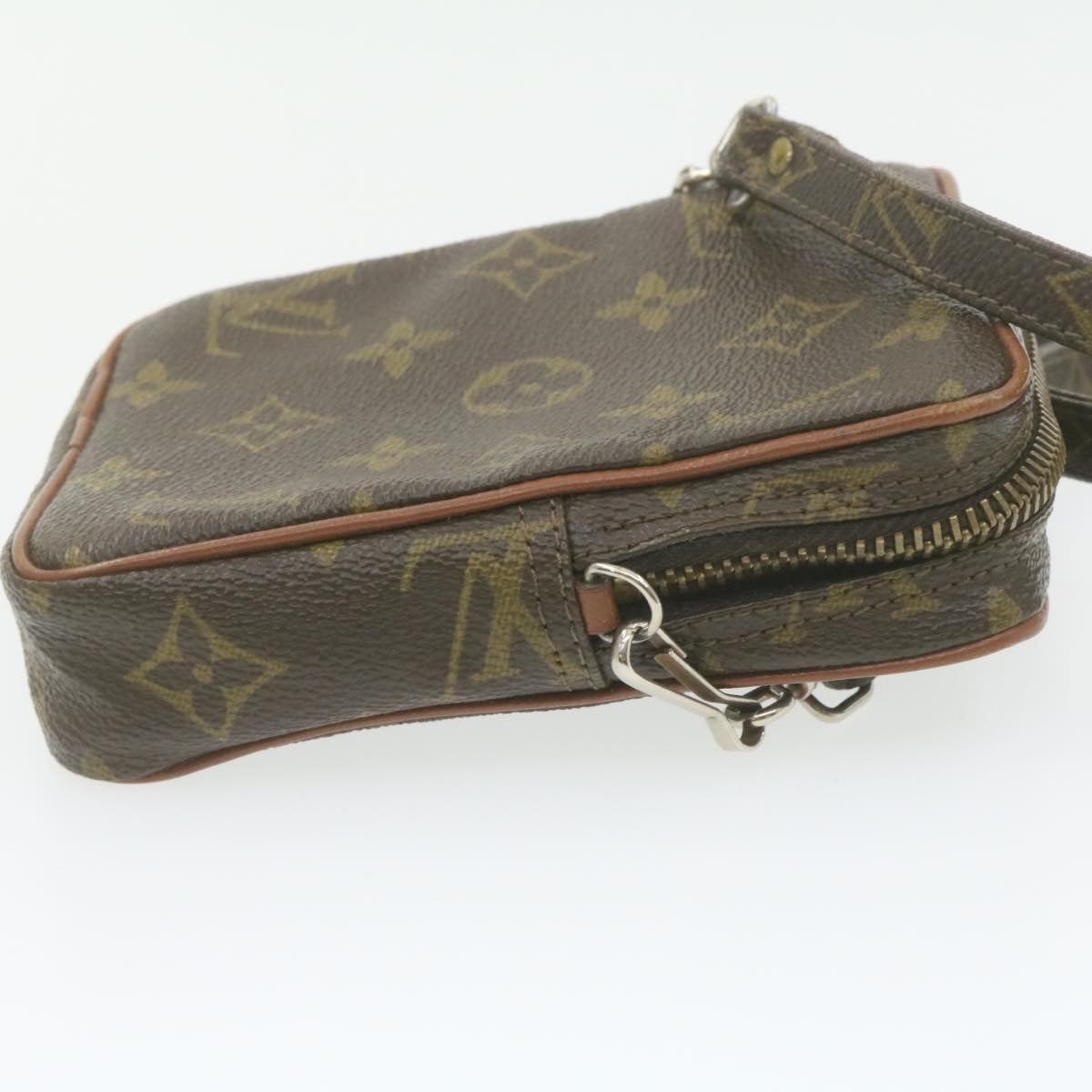 LOUIS VUITTON Monogram Mini Posh Shoulder Bag No.202 LV Auth am788g